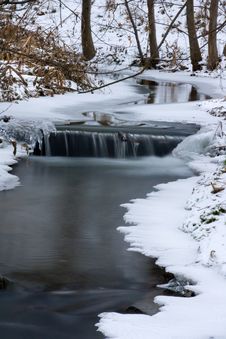 Frozen Creek Royalty Free Stock Images Frozen Creek Royalty Free Stock Images