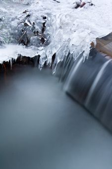 Frozen Creek Royalty Free Stock Photos Frozen Creek Royalty Free Stock Photos