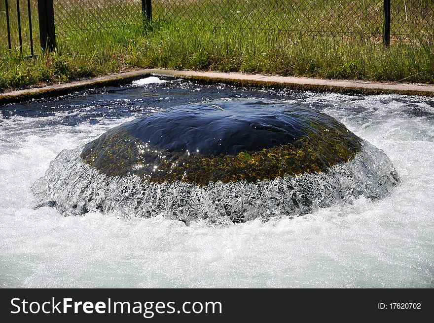 Water intake point in Dutch natural reserve