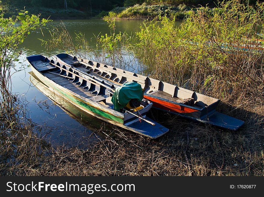 Colorful Boats On The Bank