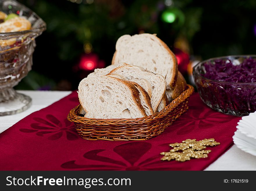 Bread In Wicker Basket