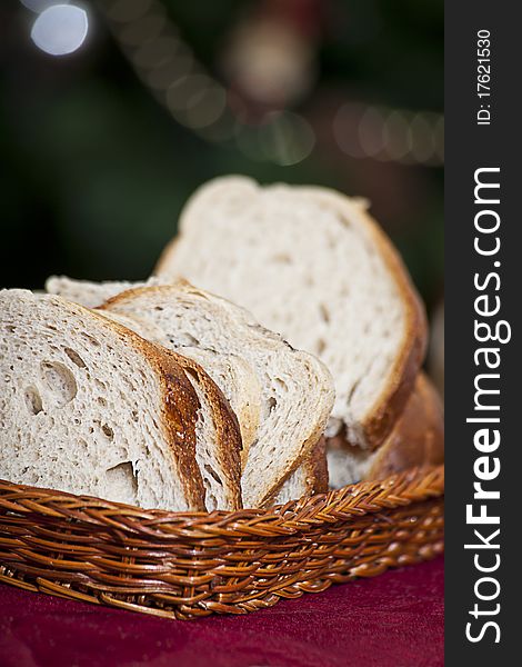 Bread In Wicker Basket