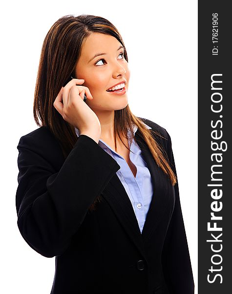 Businesswoman On A Call