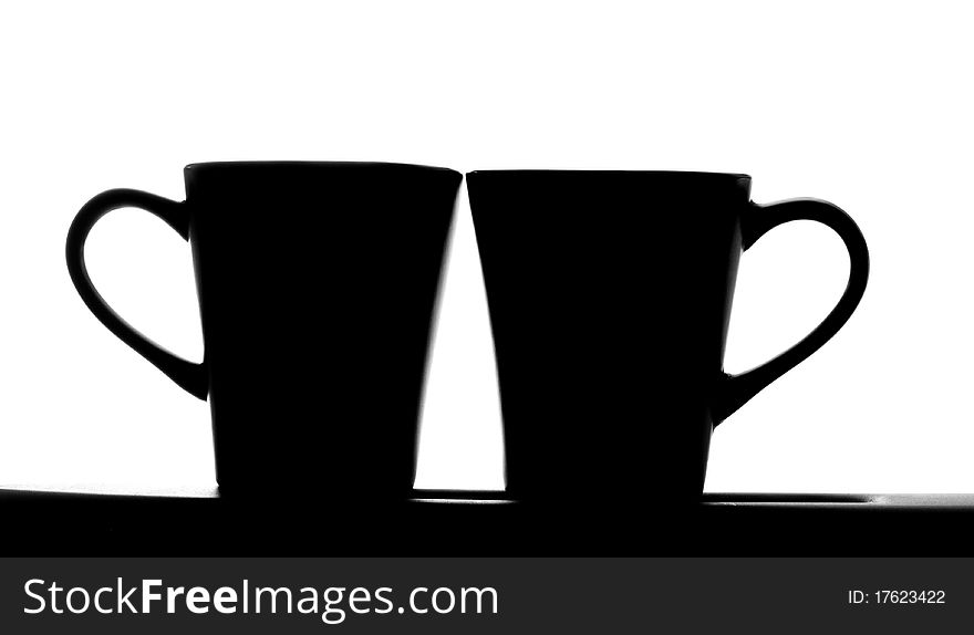 Close up image of coffee cups. Close up image of coffee cups