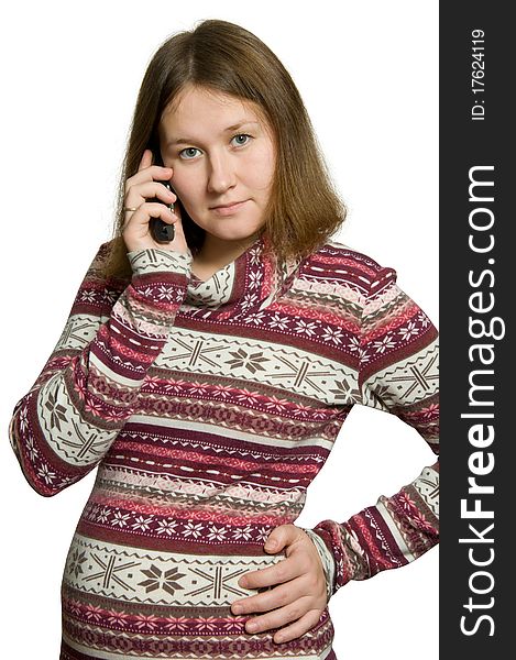 Pregnant Woman With Phone