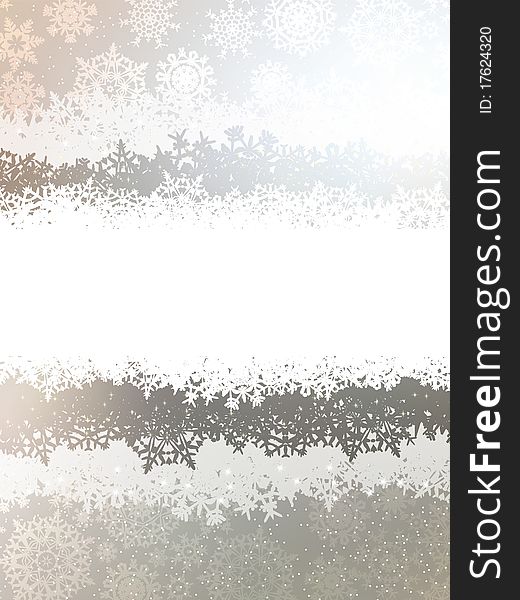 Christmas Silver Background. EPS 8