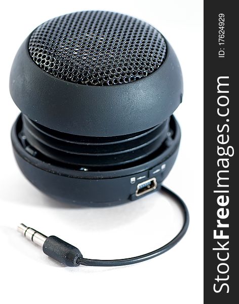 Isolated Mini Portable Stereo Speaker. Isolated Mini Portable Stereo Speaker