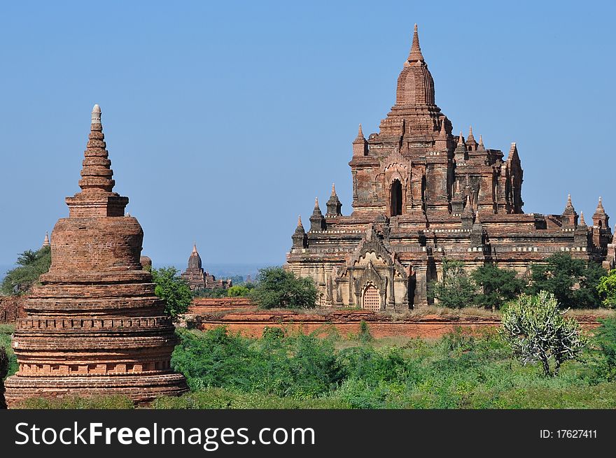 Myanmar sightseeing: Temples of Bagan. Myanmar sightseeing: Temples of Bagan