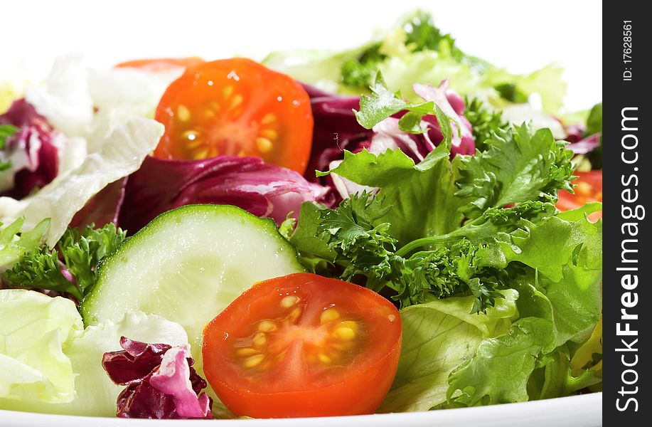 Salad with vegetables and greens