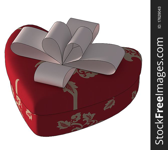 Heart-shaped Red Gift Box