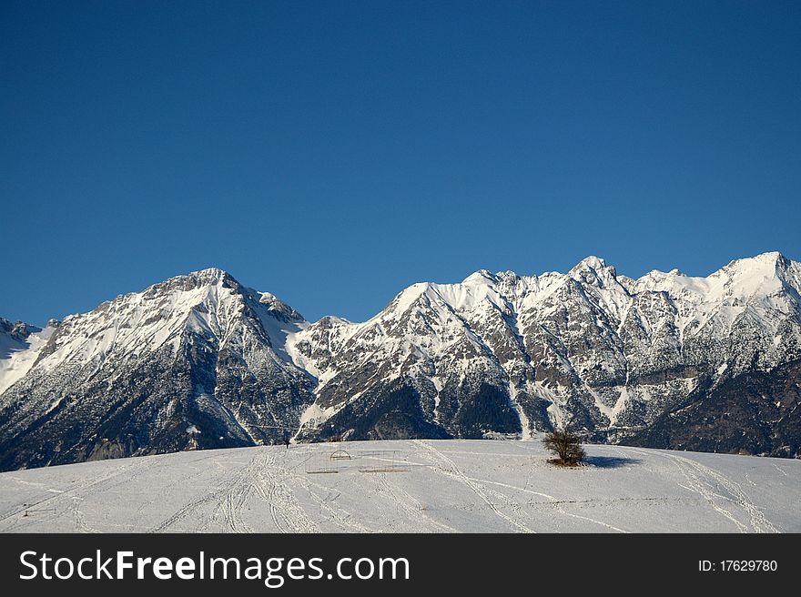 Winter weather in the tyrolean alps. Winter weather in the tyrolean alps
