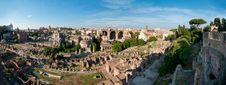 Roman Forum Panorama Royalty Free Stock Photography Roman Forum Panorama Royalty Free Stock Photography