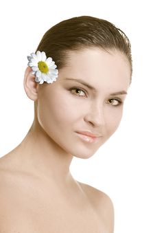 Natural Beauty Girl On White Background Royalty Free Stock Photo Natural Beauty Girl On White Background Royalty Free Stock Photo