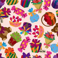 Seamless Gift Pattern Royalty Free Stock Image Seamless Gift Pattern Royalty Free Stock Image