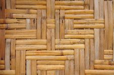 Wall From The Bamboo Royalty Free Stock Photo