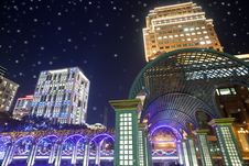 Night Scenes Of The Taipei City, Taiwan Royalty Free Stock Images Night Scenes Of The Taipei City, Taiwan Royalty Free Stock Images
