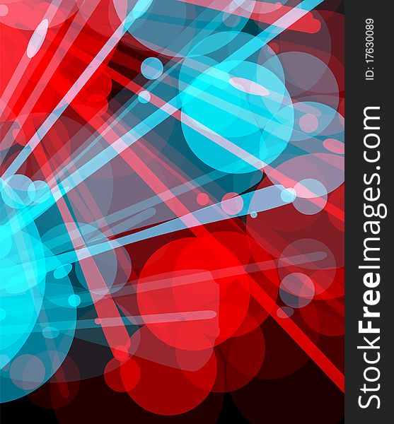 Glowing background - abstract vector illustration