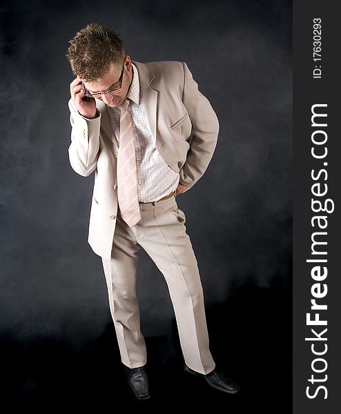 Businessman Talking On The Phone