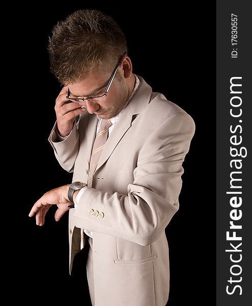 Businessman Talking On The Phone