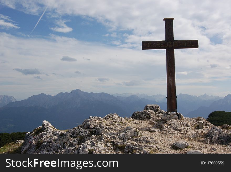 Cross In The Mouintains (Alps) - Austria