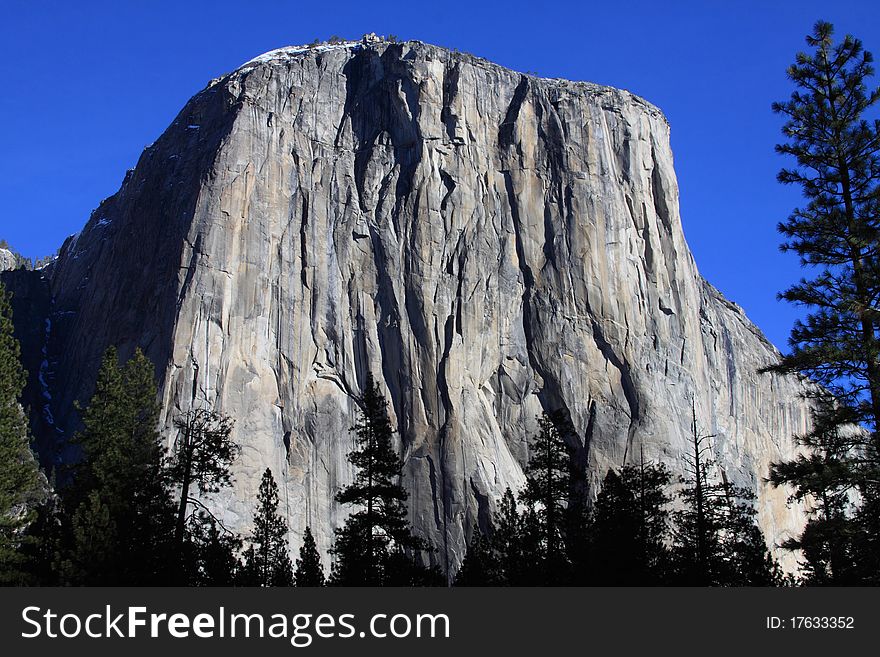 Massive Granite Rock that climbed frequently. Massive Granite Rock that climbed frequently