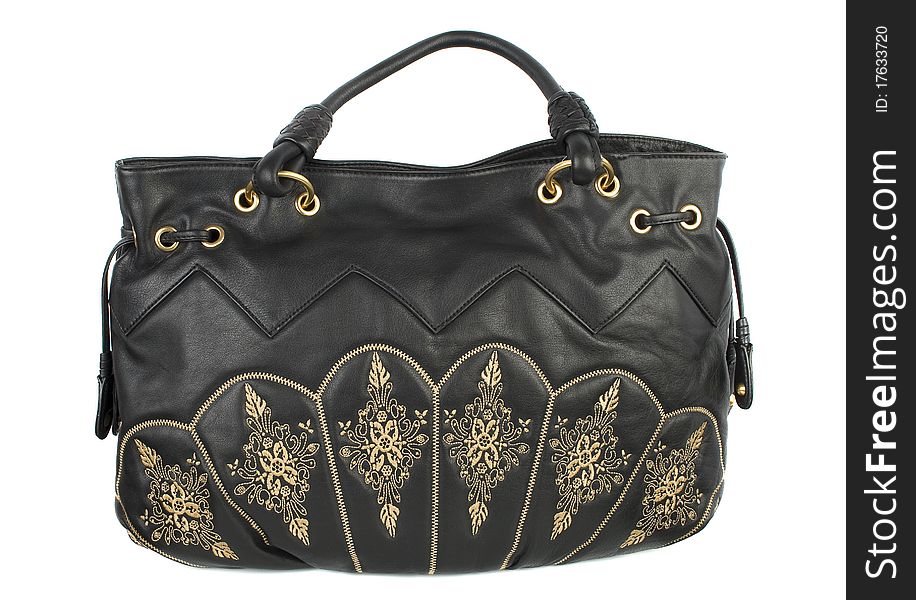 Black Leather Handbag