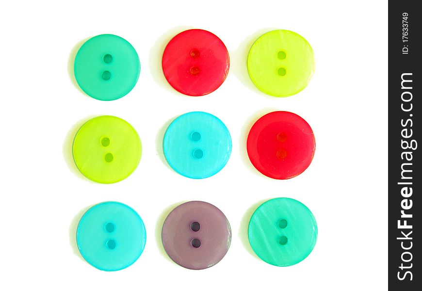 Nine Cloth Buttons