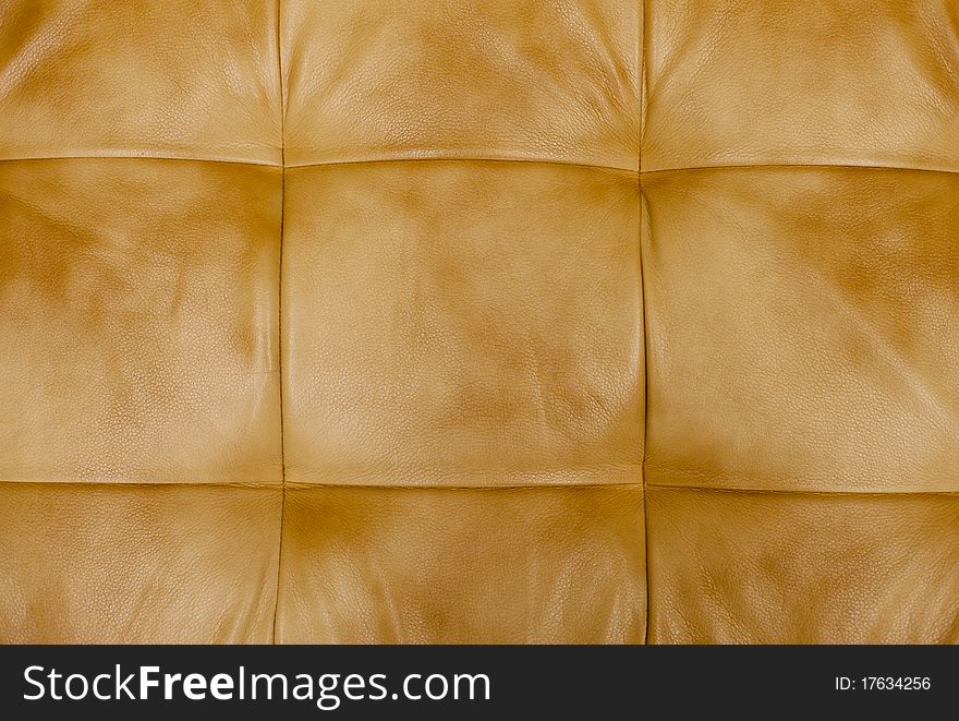 Genuine leather upholstery