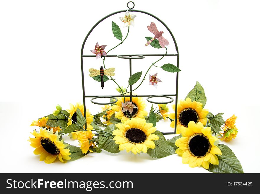 Candlestick With Sunflower