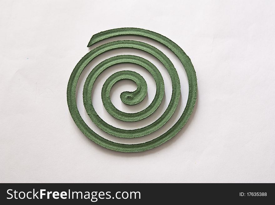 Repellent coil for background & texture