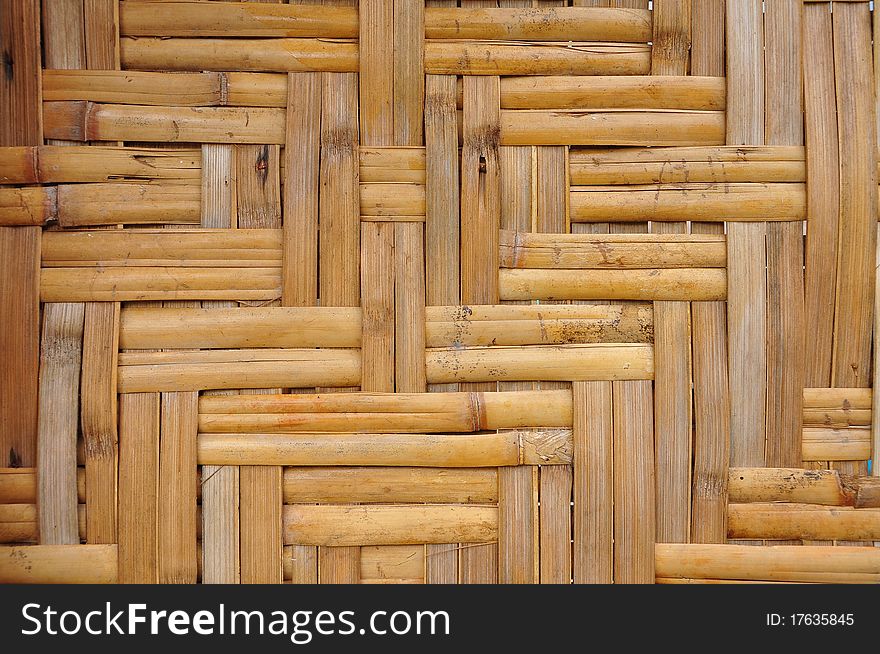 Wall From The Bamboo