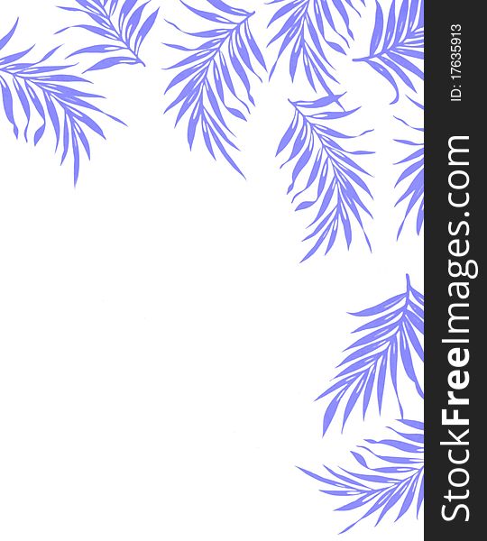 Abstract blue plants.For background.