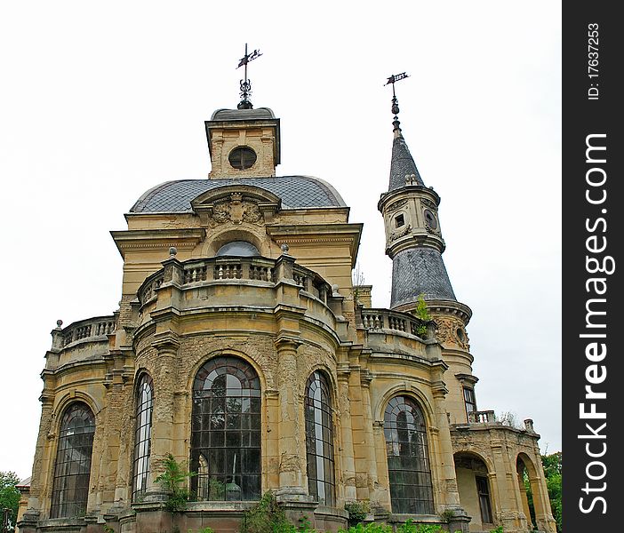 The haunted neo-renessaince style Schossberger Castle in Tura, Hungary. It was built in 1883 by the plan of Miklos Ybl, one of famoust hungarian architect (Parliament is planned by him also) . The haunted neo-renessaince style Schossberger Castle in Tura, Hungary. It was built in 1883 by the plan of Miklos Ybl, one of famoust hungarian architect (Parliament is planned by him also) .