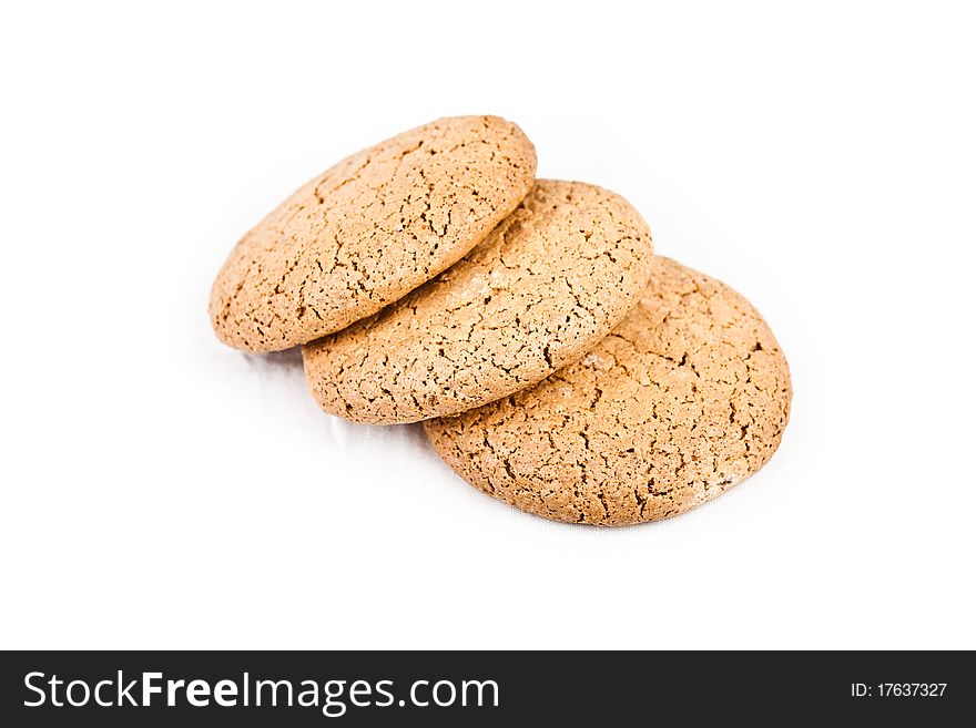 Cute three aircraft cookies on a white background