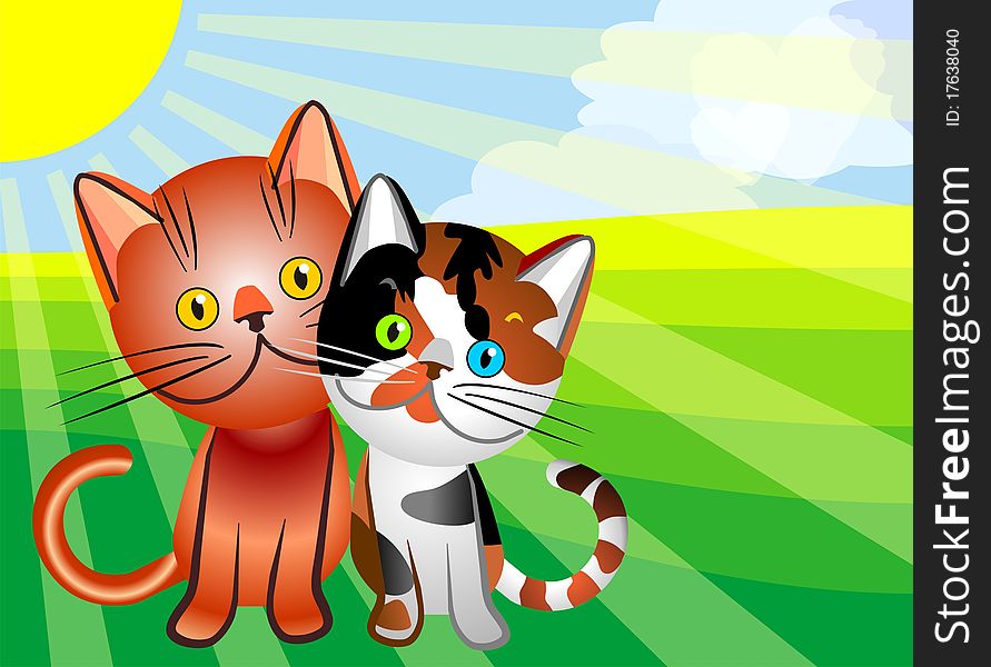 vector Cat`s love