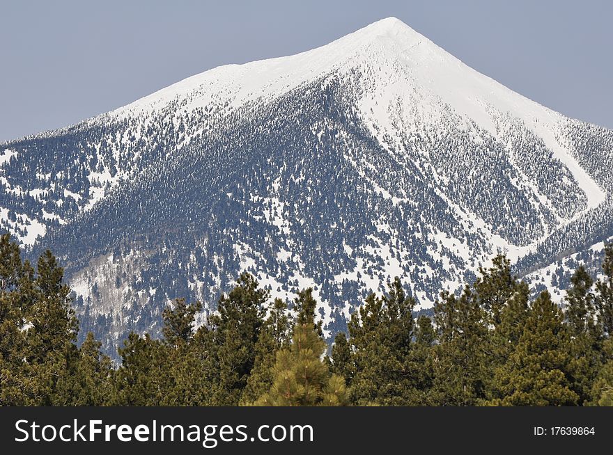 Snow covered San Francisco Peak