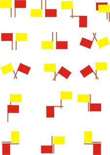 Set Of Flags Stock Images