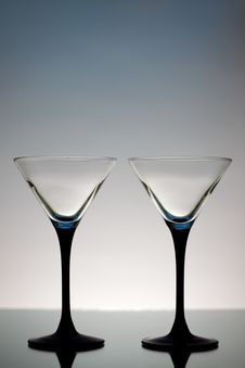 Two Martini Glasses Stock Image Two Martini Glasses Stock Image
