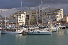 Yachts Anchored At The Marina Stock Images Yachts Anchored At The Marina Stock Images