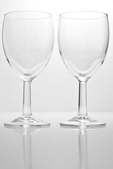 Two Wine Glasses Royalty Free Stock Photography Two Wine Glasses Royalty Free Stock Photography