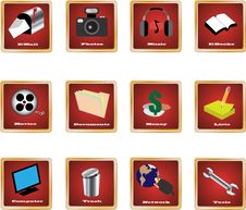 Pc Icons 1 Royalty Free Stock Images