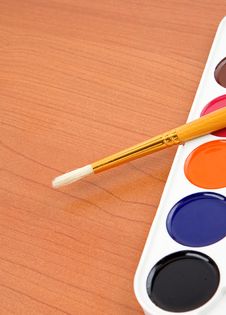 Paintbrush And Painters Palette Stock Photos Paintbrush And Painters Palette Stock Photos