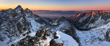 Beautiful Sunrise In Rocky Mountain Stock Photo