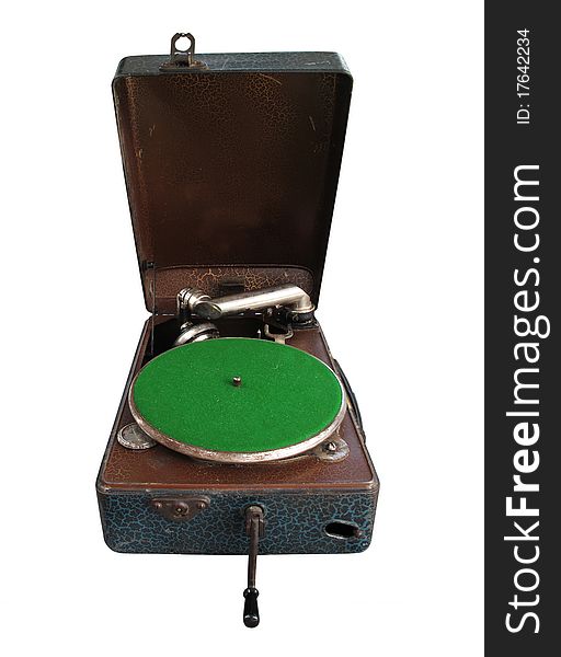 Retro gramophone or record player