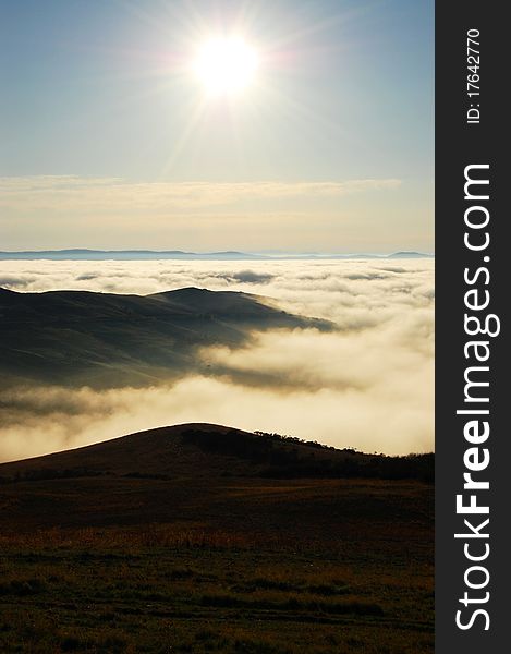 Sunrise over the Val d'Orcia