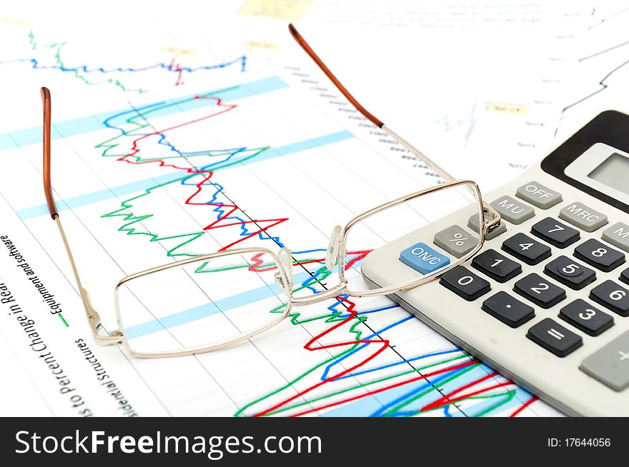 Photo financial report and statistic chart business concept. Photo financial report and statistic chart business concept
