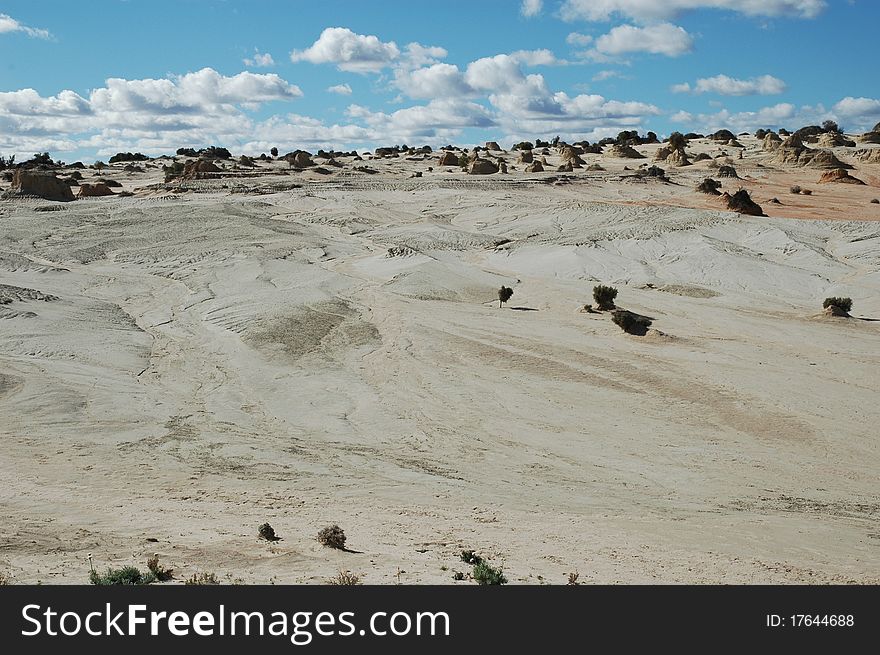 Sand dunes at Mungo National Park NSW
