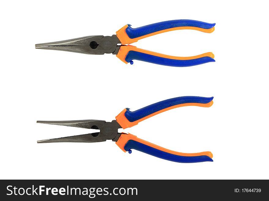 Pliers two color handle for utilities work.