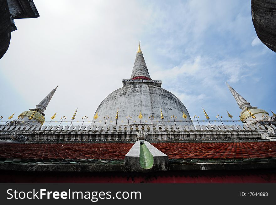 Pagoda at wat MahaThat Temple, thailand