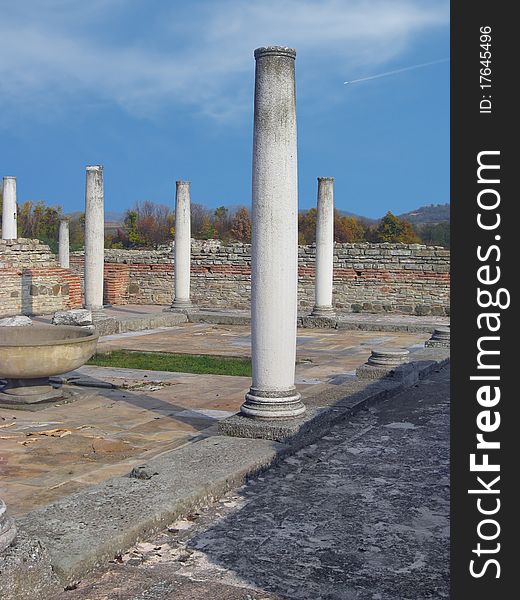 Ruins of Temple in Gamzigrad - Felix Romuliana near Zajecar, Eastern Serbia, III-IV century AD